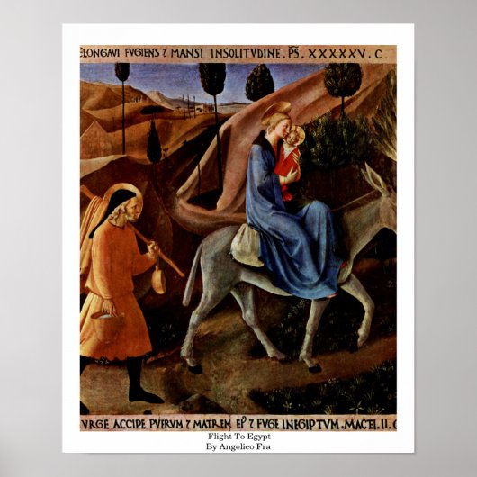 Flight To Egypt By Angelico Fra ポスター (正面)