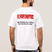 FlightmedicAngel from above Tシャツ (裏面)