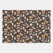 FligosofFancyラッピング紙フラットシートセット3 ラッピングペーパーシート (正面)