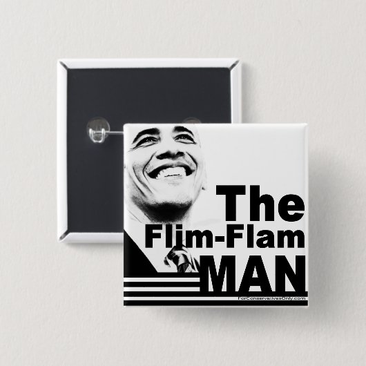 Flim Flamの人 缶バッジ (正面&裏面)