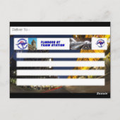 Flinders st train station, Melbourneポストカード ポストカード (裏面)