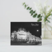 Flinders Station Melbourne Black & Whiteはがき ポストカード (スタンド正面)