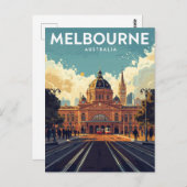 Flinders Street Station Melbourne ポストカード (正面/裏面)