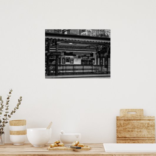 Flinders Street Station Platform Melbourne ポスター (キッチン)