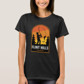 Flint Hills Kansas Fishing Tシャツ (正面)