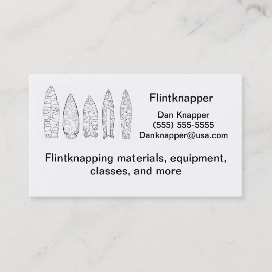 flintknapperの名刺 名刺 (正面)