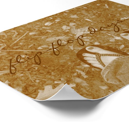 "Flip-flop Days..." Poster ポスター (角)