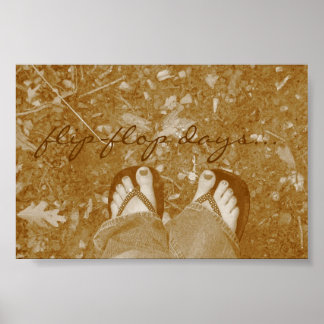 "Flip-flop Days..." Poster ポスター