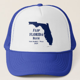 Flip Florida Blue in 2024スクエアステッカー キャップ