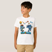 FLIP & NOVA: 銀河の学習冒険 Tシャツ (正面フル)