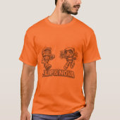 FLIP & NOVA: 銀河の学習冒険 Tシャツ (正面)