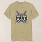 Flip Off Cat、中指Cat Tシャツ (デザイン正面)