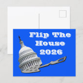 Flip The House Vote Blue 2026 ポストカード (正面/裏面)