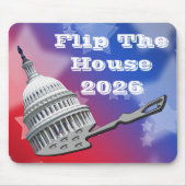 Flip The House Vote Blue 2026 マウスパッド (正面)