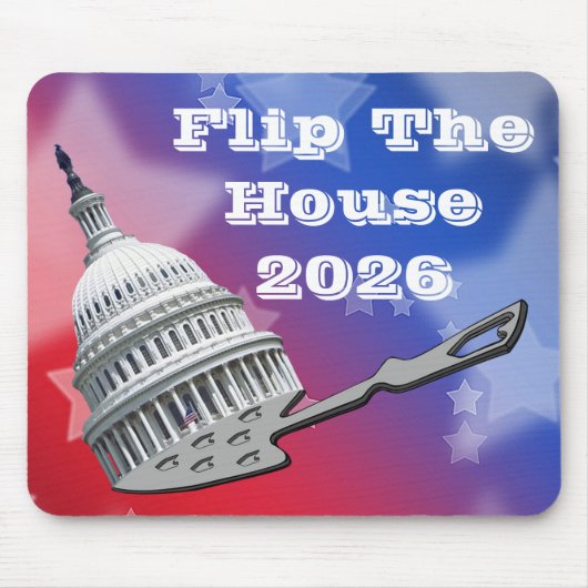 Flip The House Vote Blue 2026 マウスパッド (正面)
