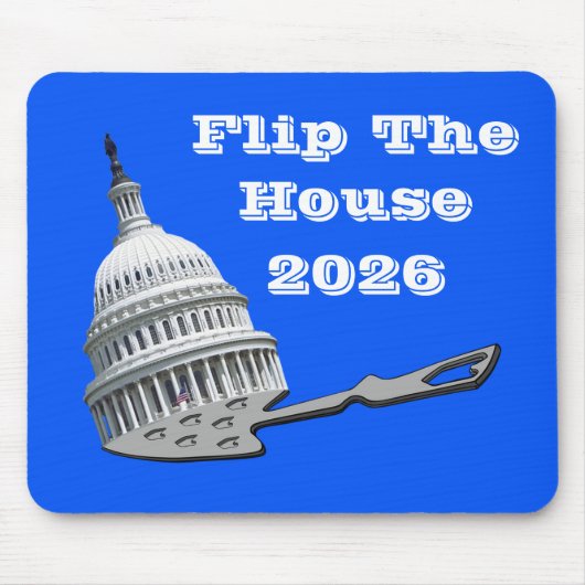 Flip The House Vote Blue 2026 マウスパッド (正面)