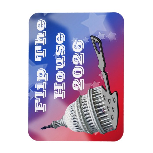 Flip The House Vote Blue 2026 マグネット (縦)