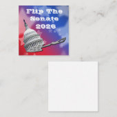 Flip The Senate Vote 2026 スクエア名刺 (正面/裏面)