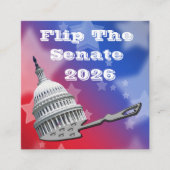 Flip The Senate Vote 2026 スクエア名刺 (正面)