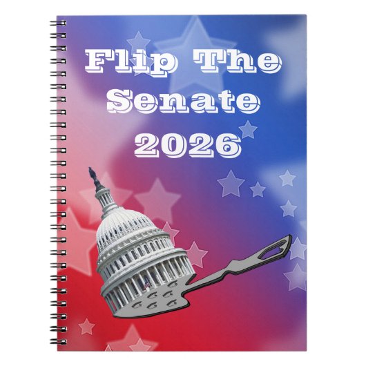Flip The Senate Vote 2026 ノートブック (正面)