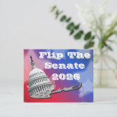 Flip The Senate Vote 2026 ポストカード (スタンド正面)