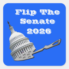 Flip The Senate Vote Blue 2026 スクエアシール