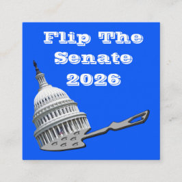 Flip The Senate Vote Blue 2026 スクエア名刺