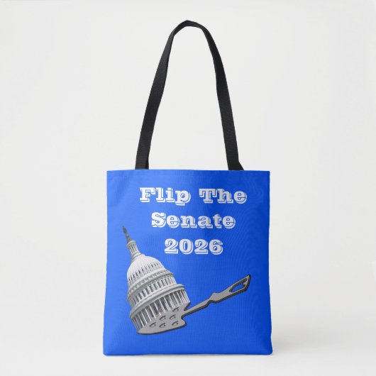 Flip The Senate Vote Blue 2026 トートバッグ (正面)