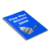 Flip The Senate Vote Blue 2026 ノートブック (右側)