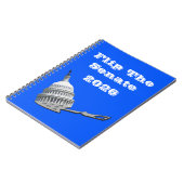 Flip The Senate Vote Blue 2026 ノートブック (左側)