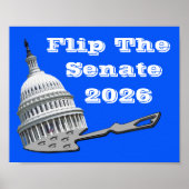 Flip The Senate Vote Blue 2026 ポスター (正面)