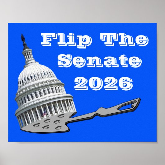 Flip The Senate Vote Blue 2026 ポスター (正面)