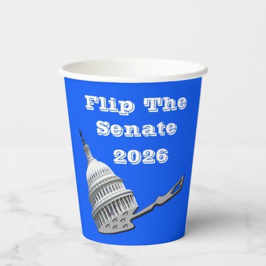 Flip The Senate Vote Blue 2026 紙コップ (裏面)