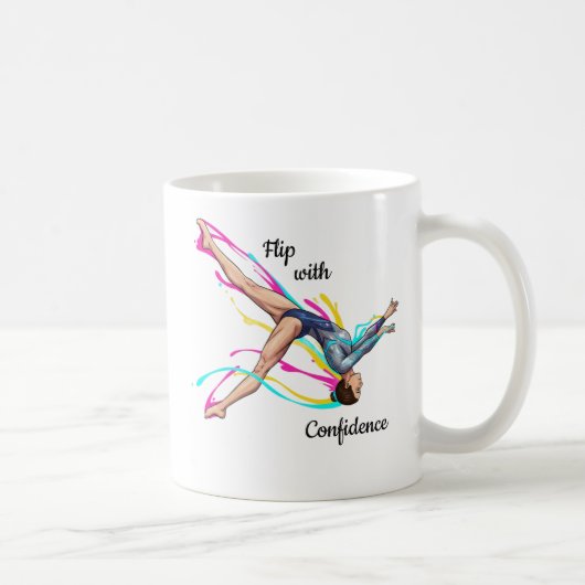 Flip with Confidence – Gymnastics Mug コーヒーマグカップ (右)