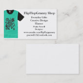 FlipFlopGrannyの店 名刺 (正面/裏面)