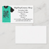 FlipFlopGrannyの店 名刺 (正面/裏面)