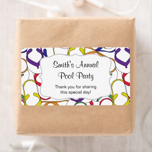 Flipflopsウォーターボトルカスタマイズの賛成! ラベル (インサイチュ)