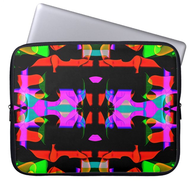Flippiges cooles buntes Top Design für ラップトップスリーブ (正面)