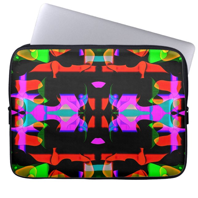 Flippiges cooles buntes Top Design für ラップトップスリーブ (正面)