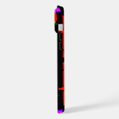 Flippiges cooles buntes Top Design für iPhoneケース (左側面)