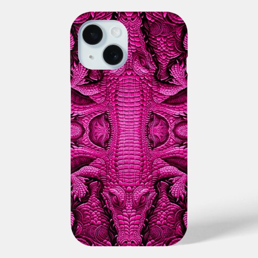 Flippiges cooles Kroko Top Design für Case-Mate iPhoneケース (裏面)