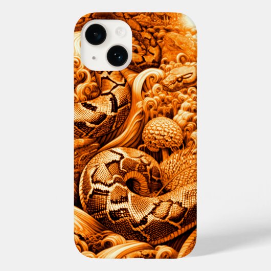 Flippiges cooles Snake Top Design für Case-Mate iPhoneケース (裏面)