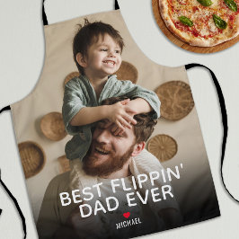 Flippin最高ののパパEver L Photo Father's Day エプロン