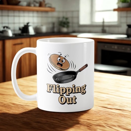 Flipping Out | Kitchen Chaos Mood コーヒーマグカップ