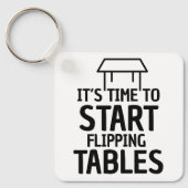Flipping Tables  キーホルダー (正面)