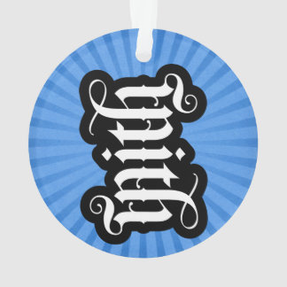 FlipScript Ambigramオーナメント（円） オーナメント