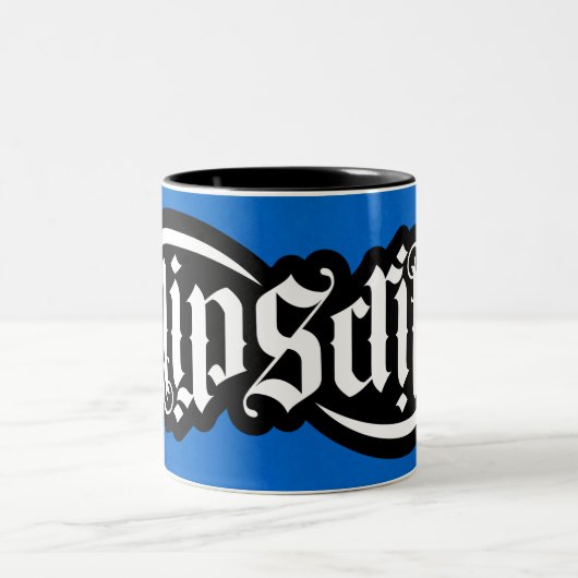 FlipScript Ambigram Mug ツートーンマグカップ (中央)