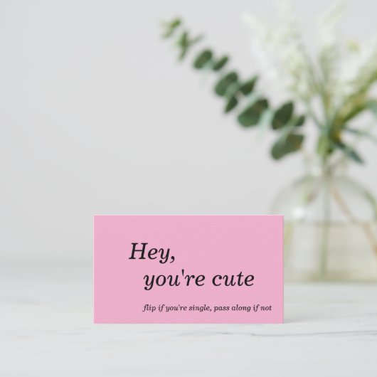 Flirt and Connect Cards 名刺 (スタンド正面)