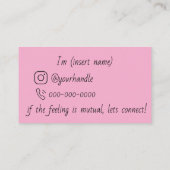 Flirt and Connect Cards 名刺 (裏面)