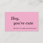 Flirt and Connect Cards 名刺 (正面)